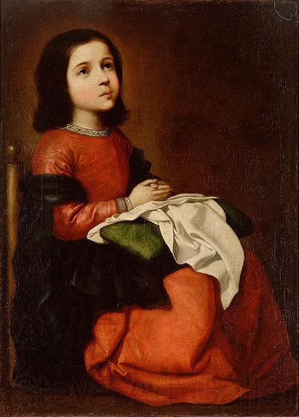 Francisco de Zurbaran Childhood of the Virgin France oil painting art